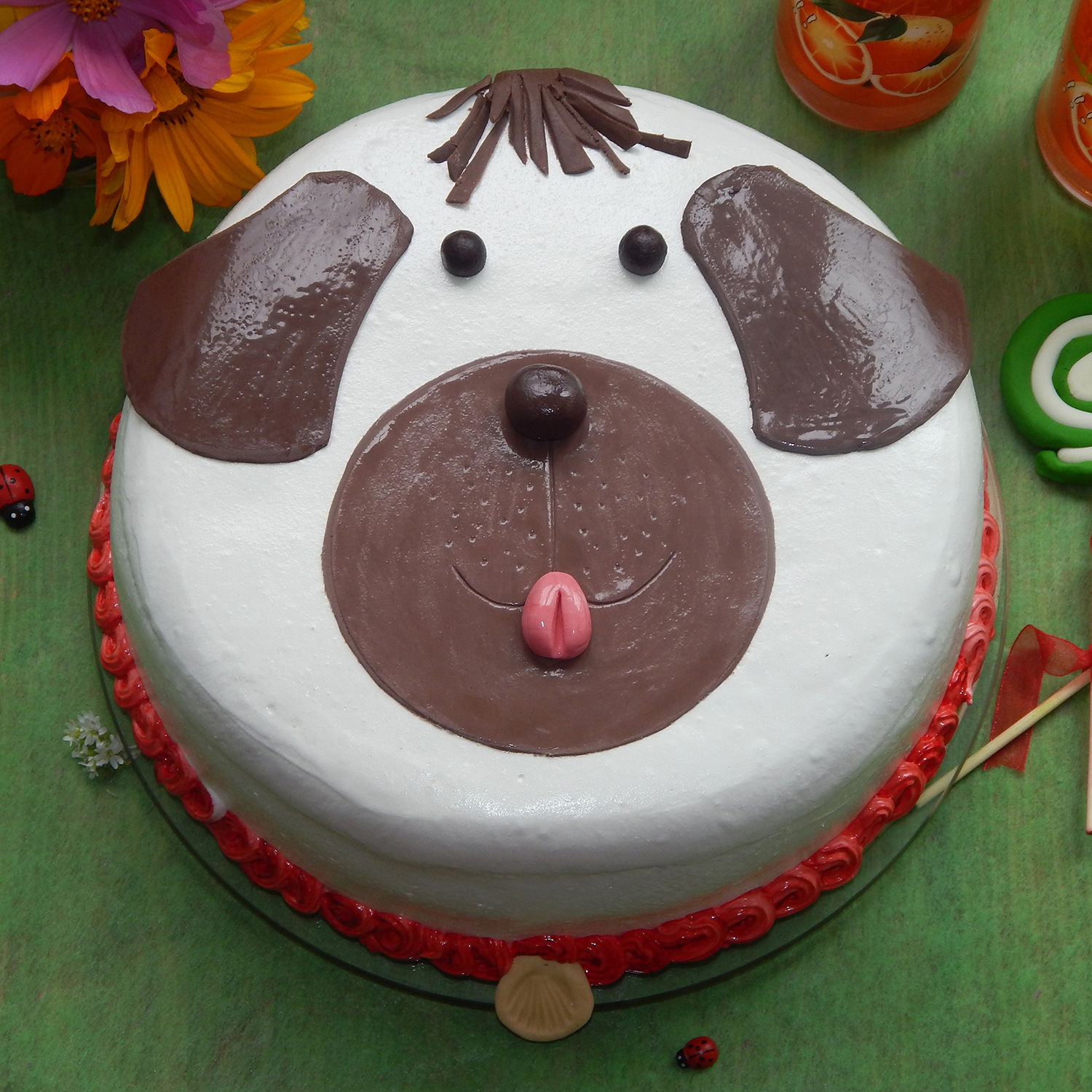 chocolate dog cake