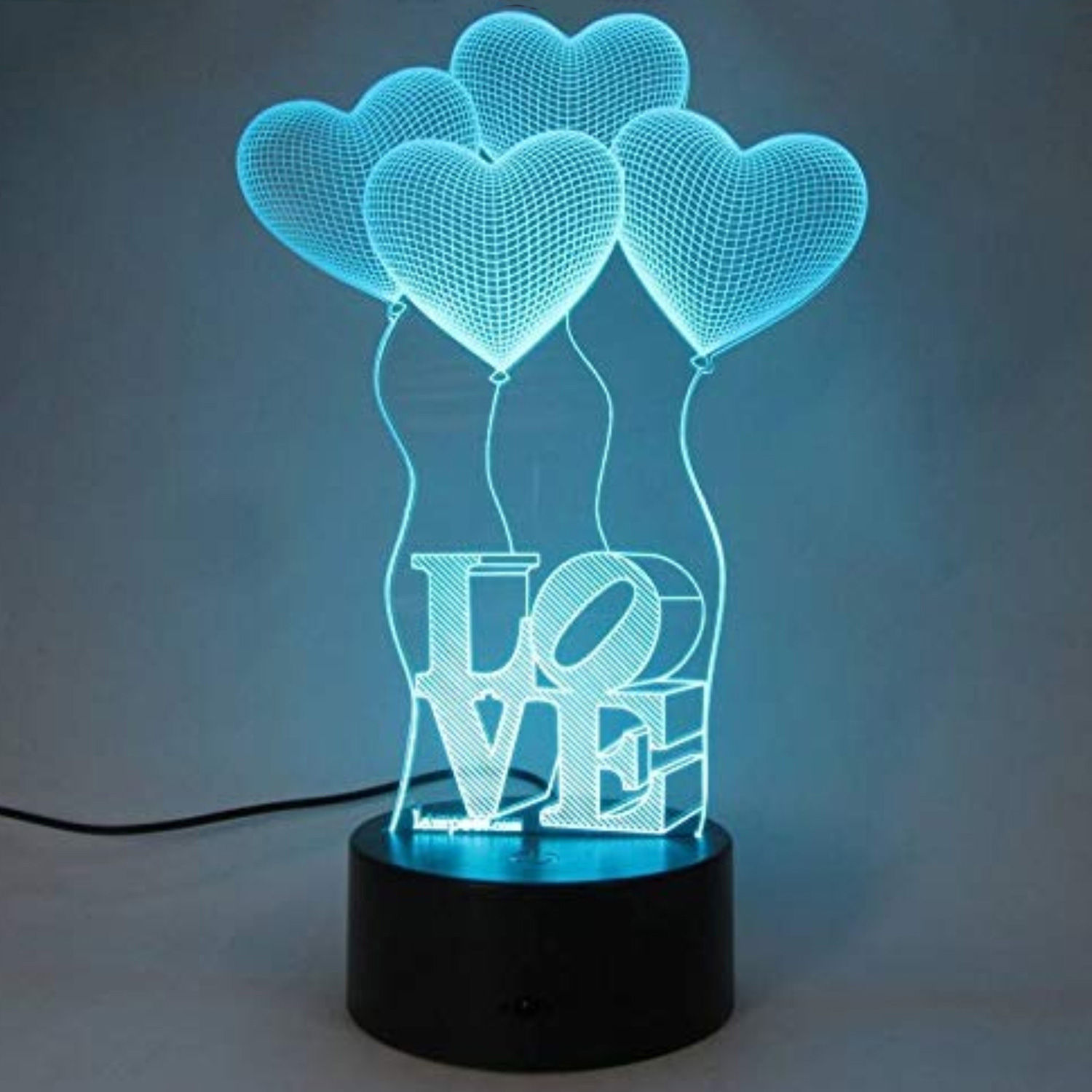 Heart,Colors changing 3D LED Lamp Remote control,Can be personalised,Gift 