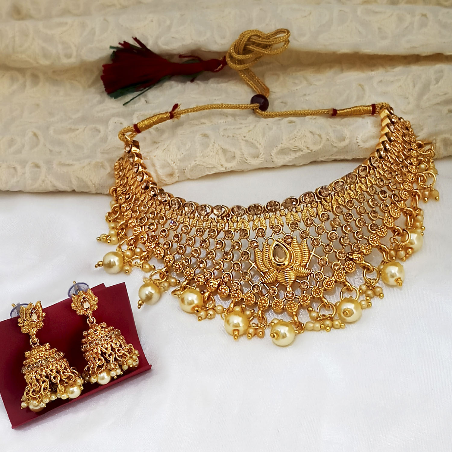 Buy/Send Traditional Choker Gold Plated 