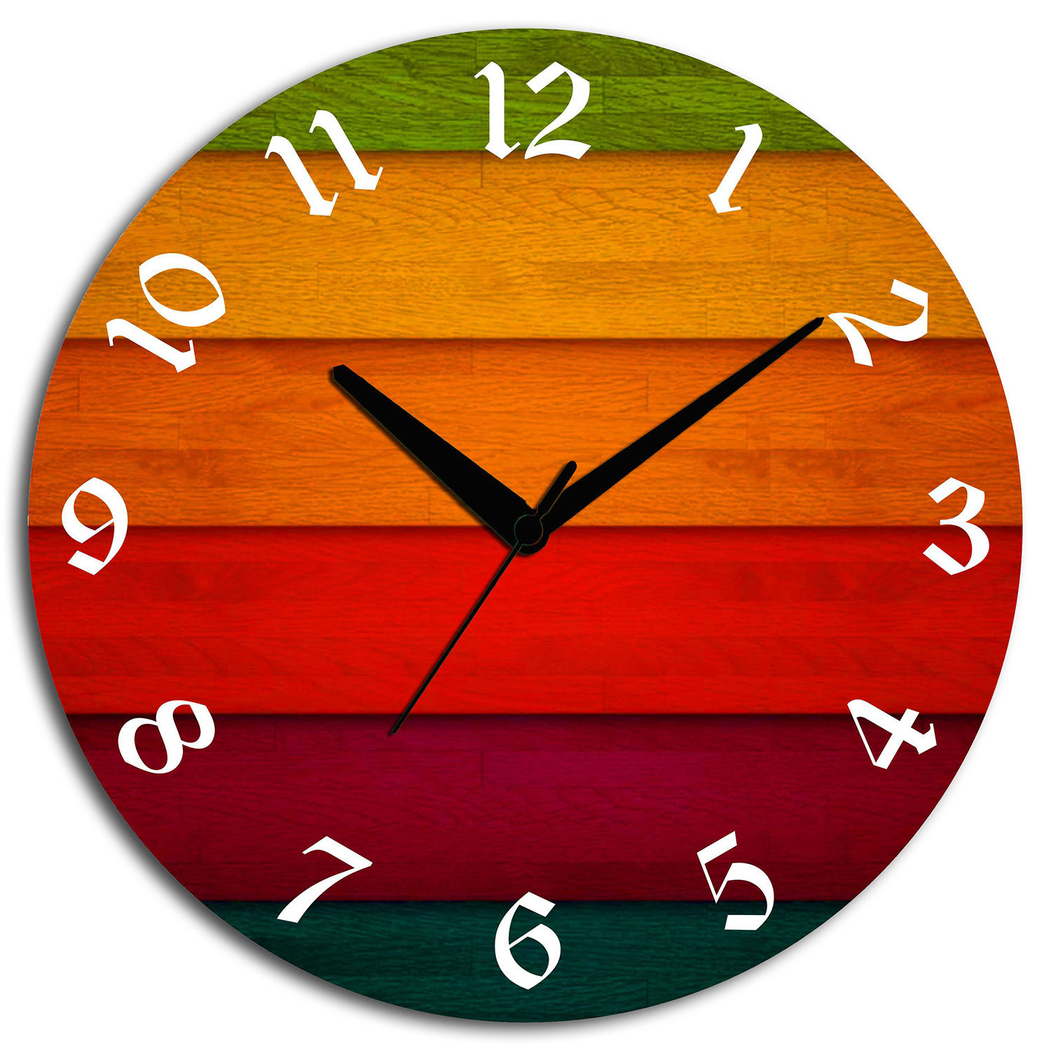 Buy/Send Multicoloured Wooden Wall Clock Online- FNP