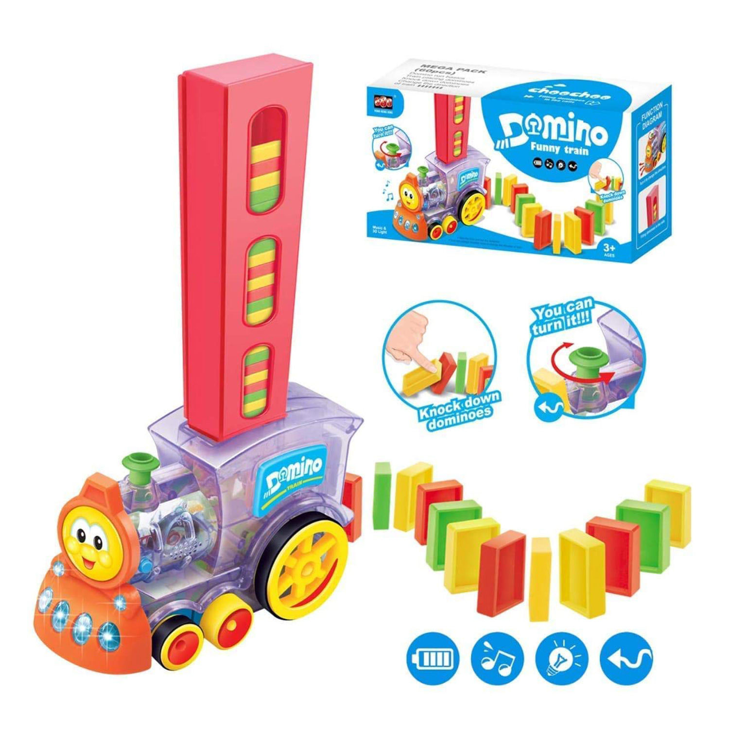 Buy/Send Zyamalox Domino Train Toy Set 