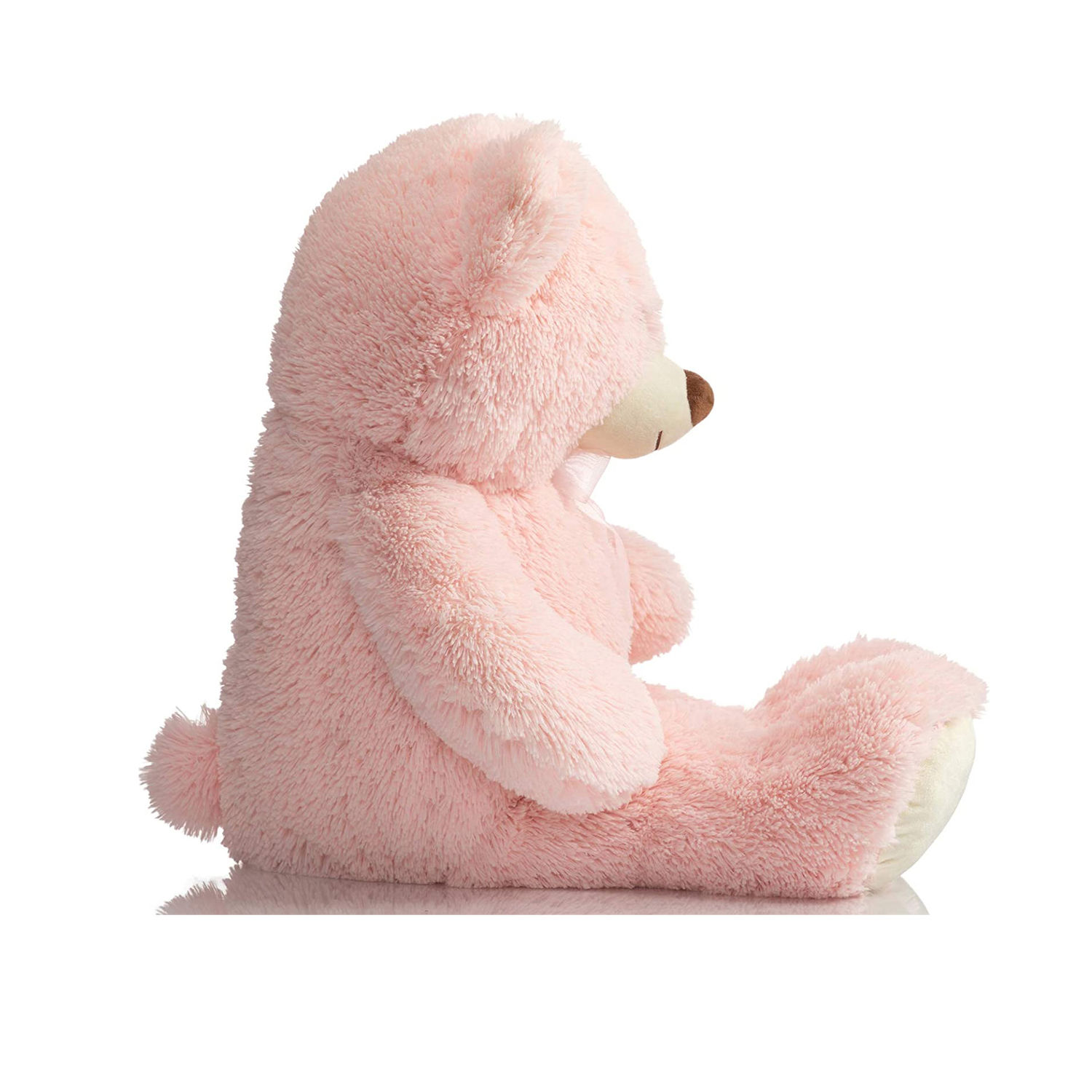 Buy/Send Huggable Teddy Bear With Bow- Pink Online- FNP