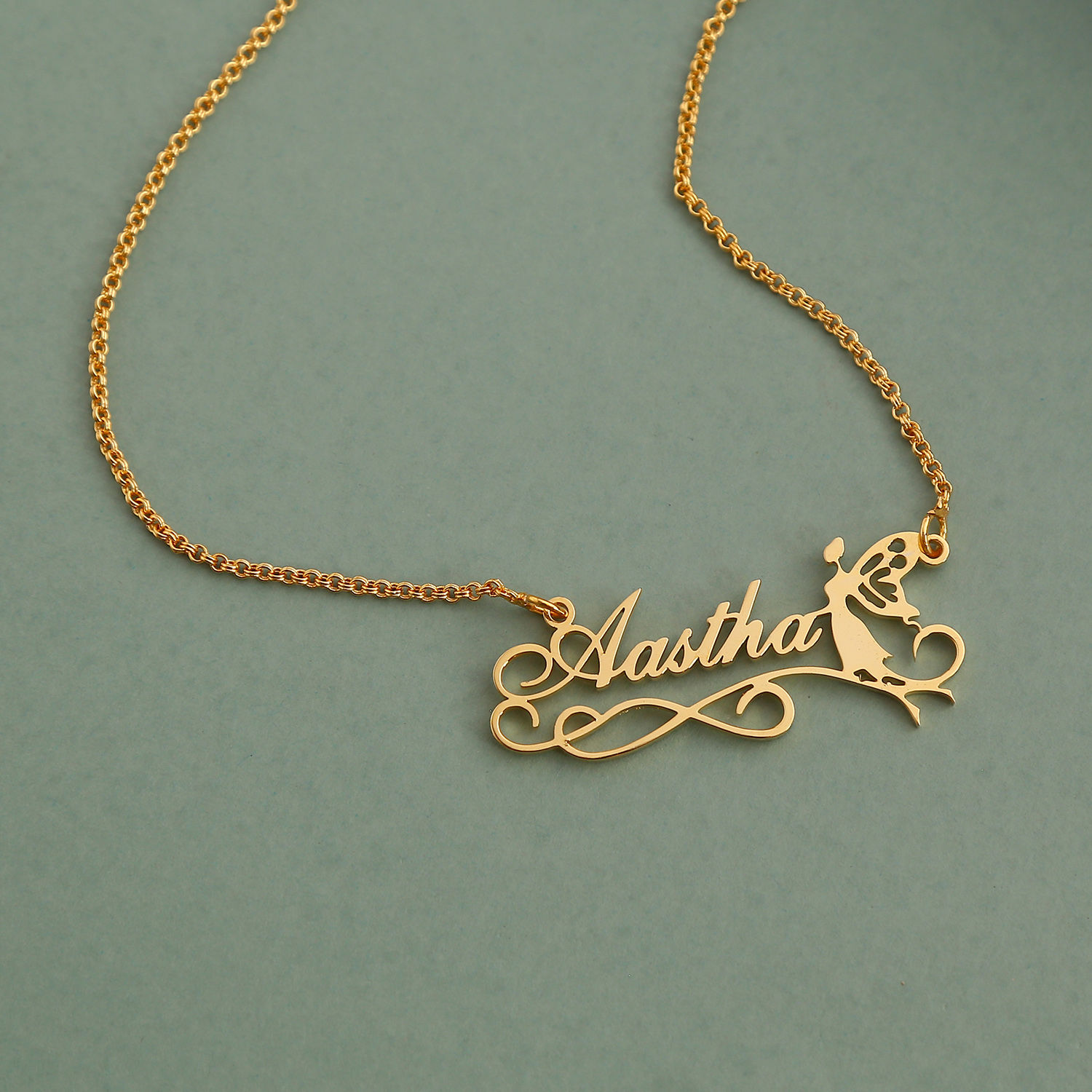 Buy/Send Personalised Angel Name Necklace Online- FNP