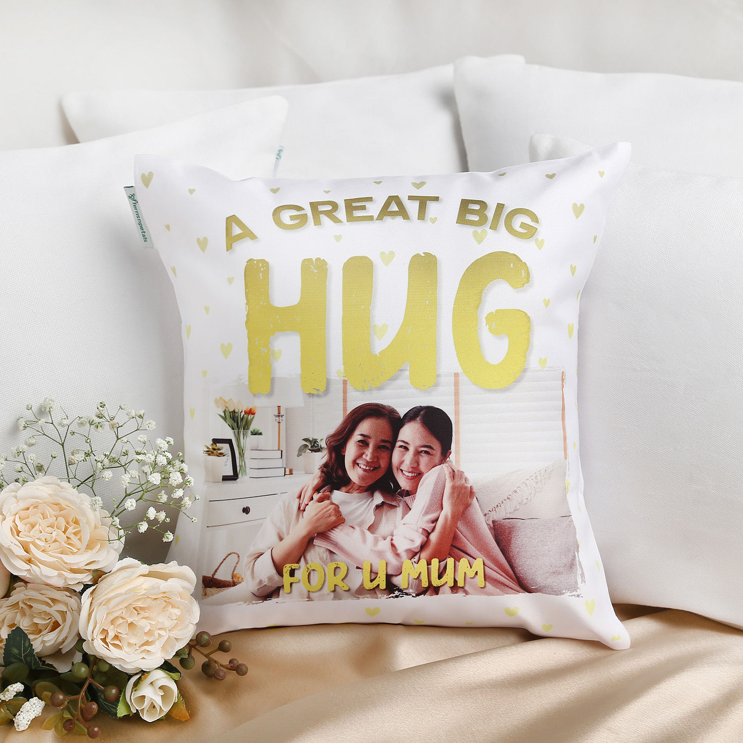 personalised hug pillow