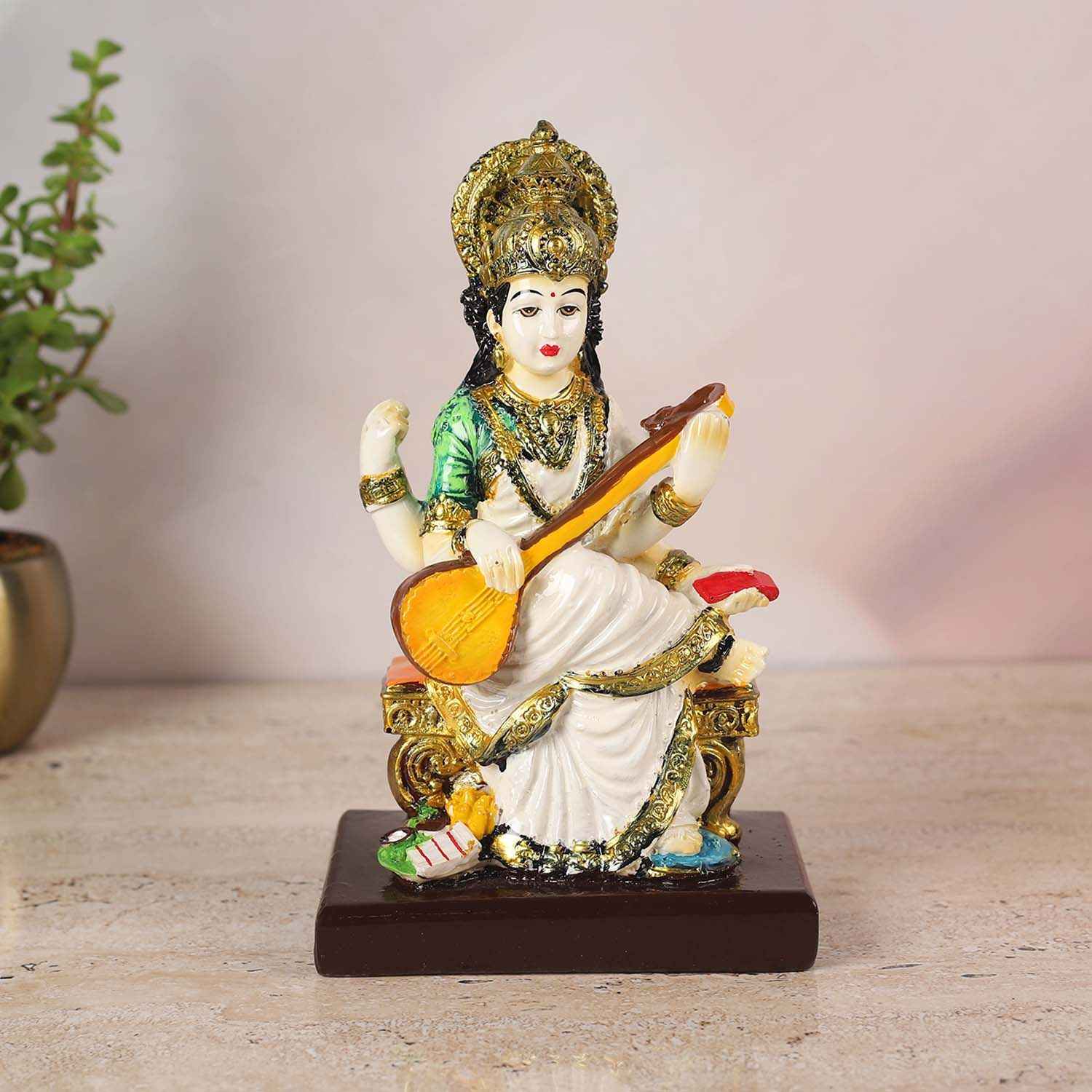 Buy/Send Multicoloured Goddess Saraswati Online- FNP