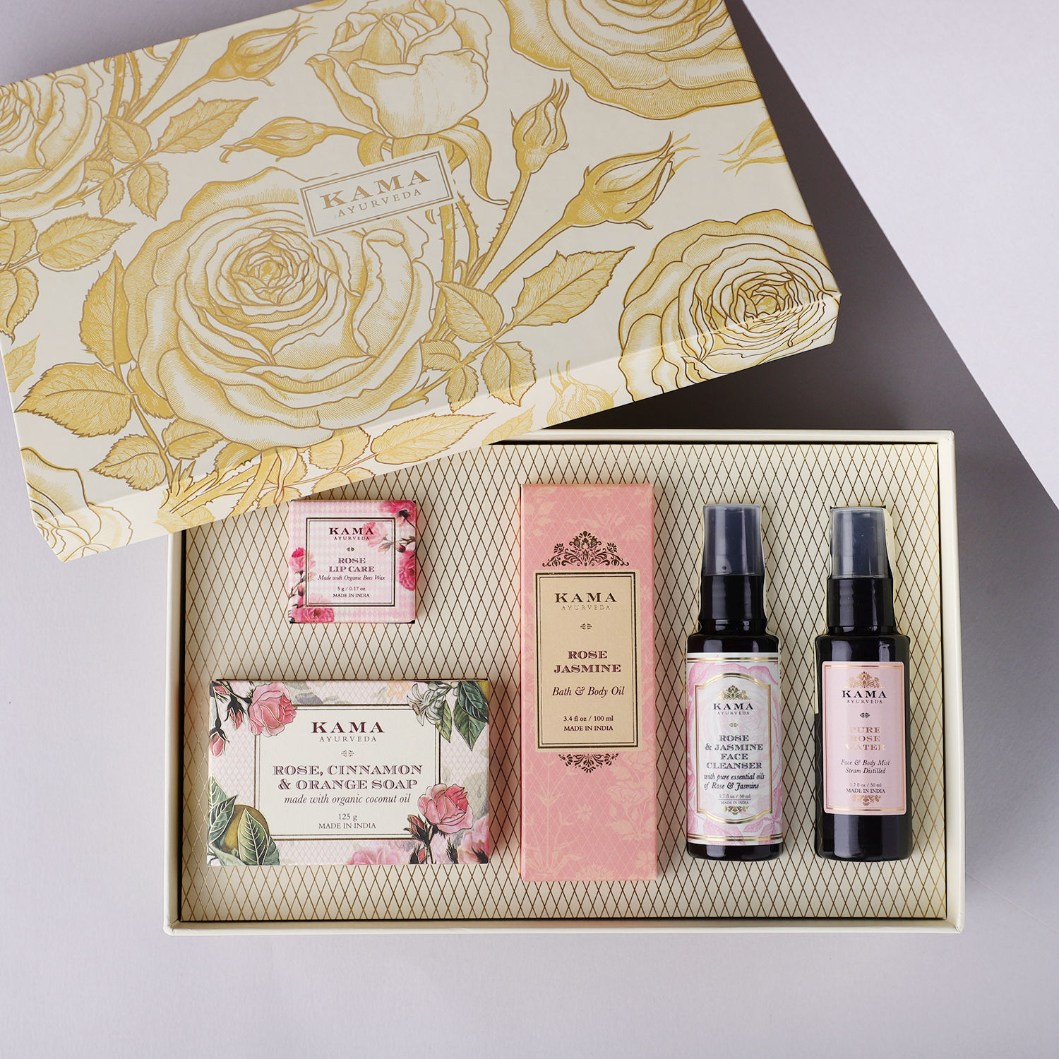 Buy/Send Kama Ayurveda Rose Essentials Beauty Hamper Online- FNP