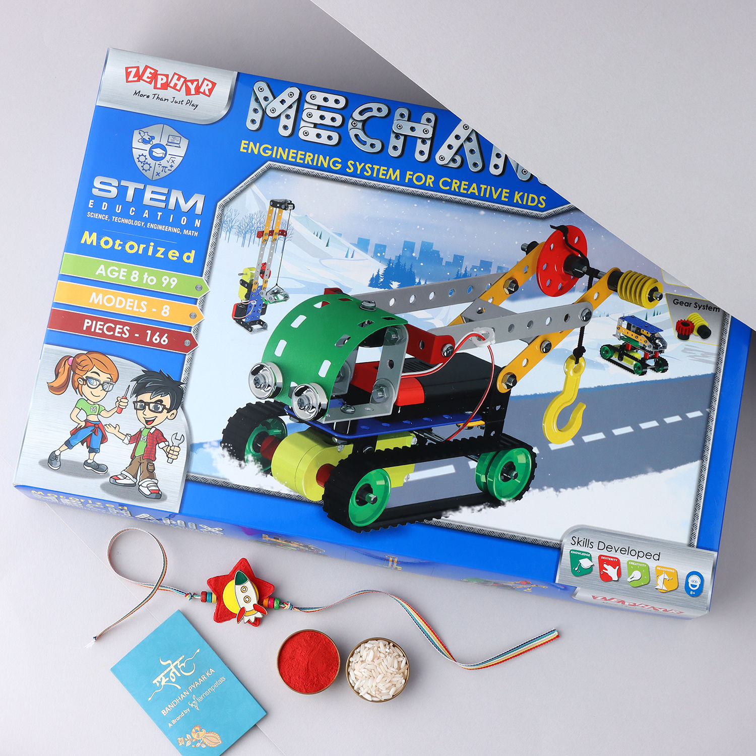 Buy/Send Sneh Rocket Kids Rakhi N Zephyr Mechanix Robotix Online- FNP