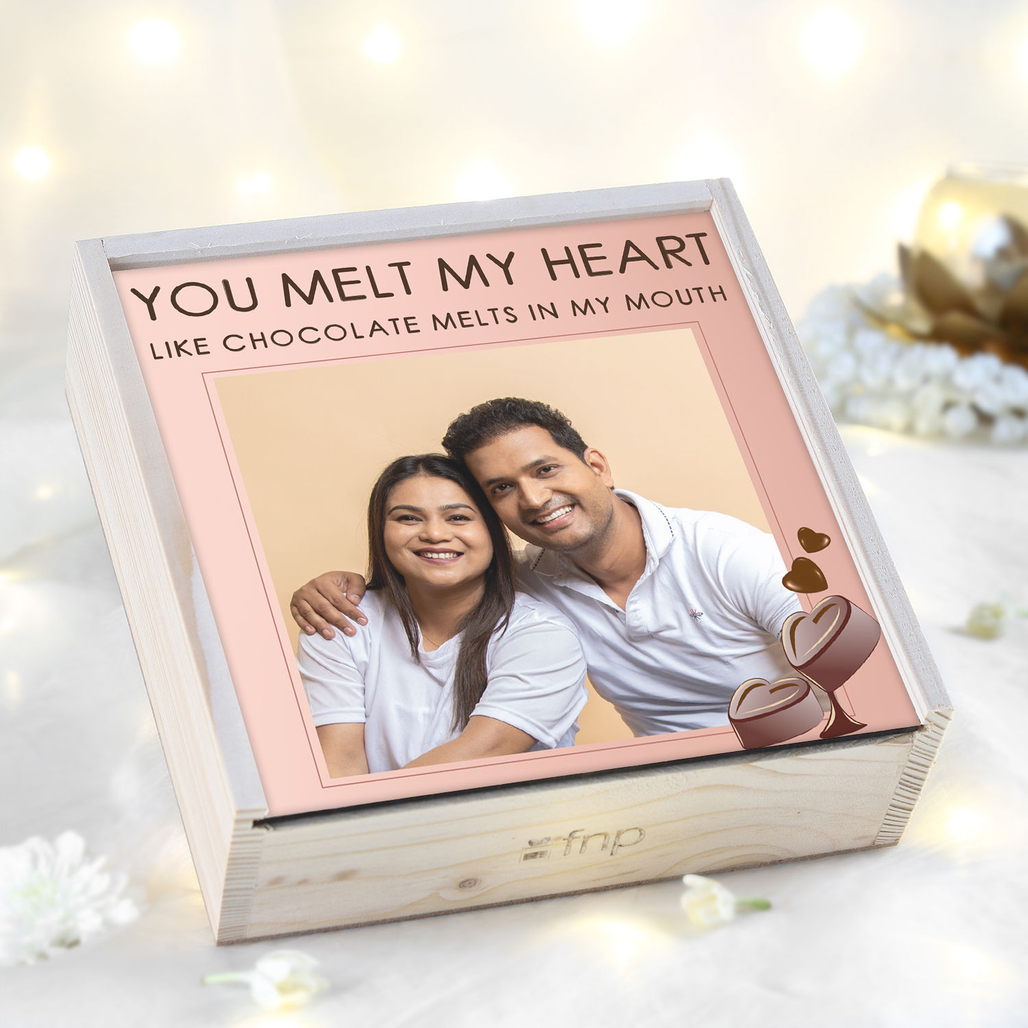 Buy/Send Eternal Love Personalised Chocolate Box Online- FNP