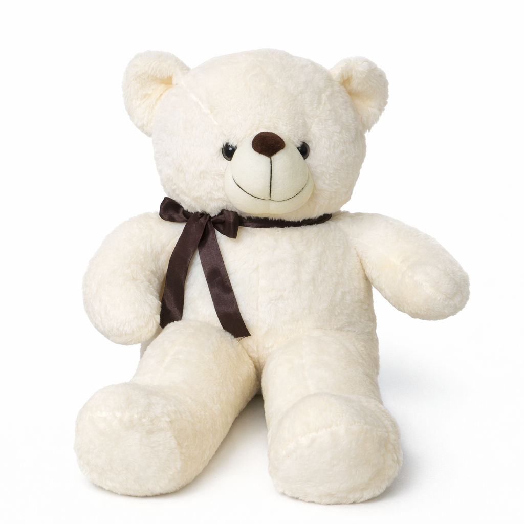ふんわりミルククリーム＊アイボリーのキツネ テディベア Tamu bear