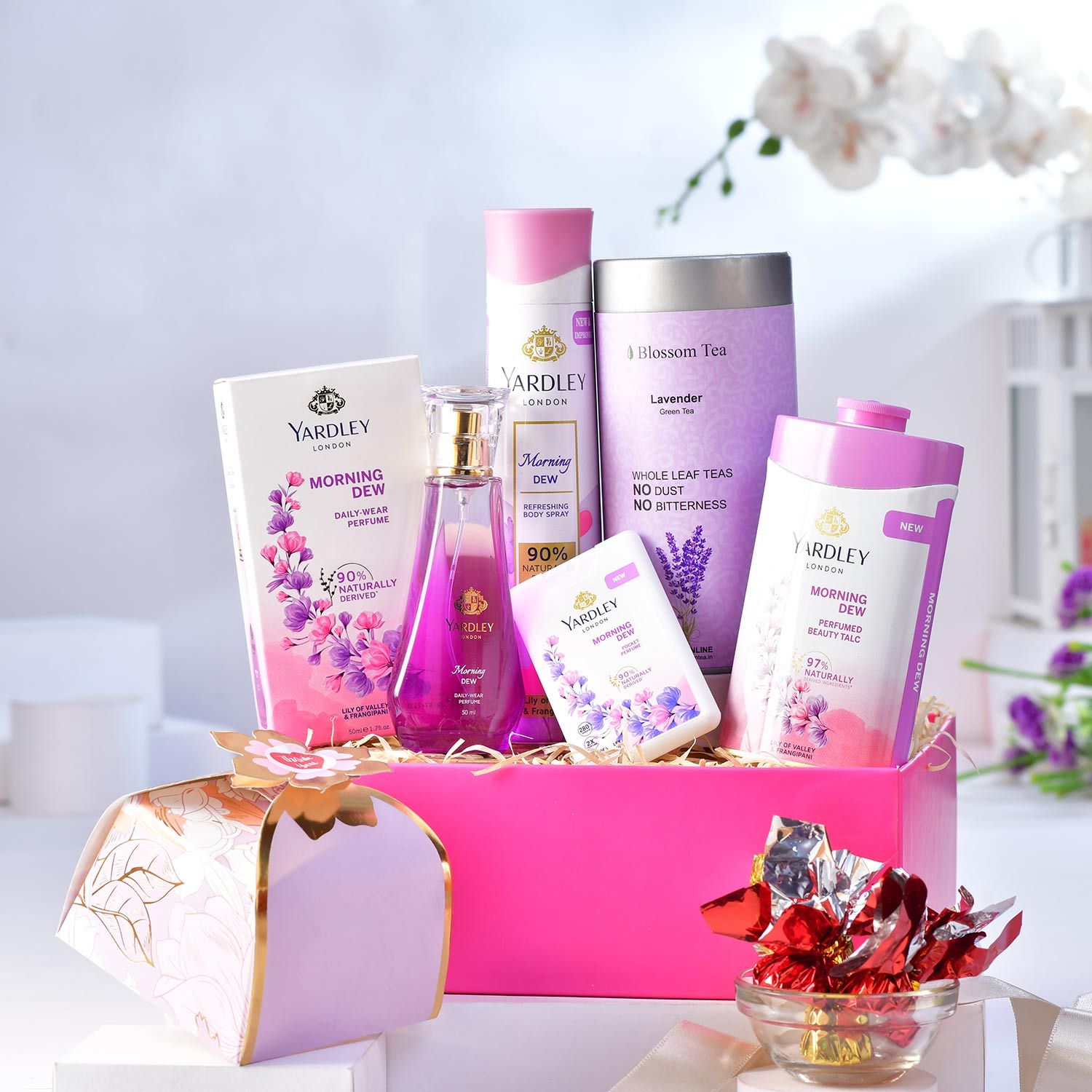Buy/Send Yardley London Morning Dew Gift Basket Online- FNP